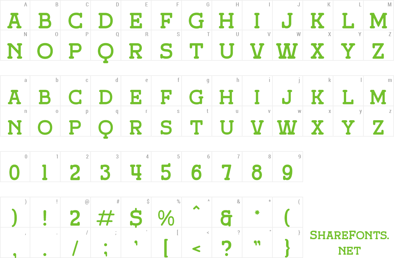 Font Broken Ranch preview